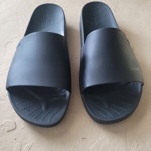 Size 10 Crocs Classic II Slide Black Slip On  Women Sandals